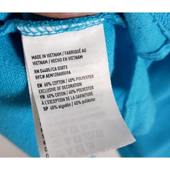 American Eagle Men’s Blue Polo Shirt XL Classic Fit Polyester Cotton Blend - Picture 2 of 5